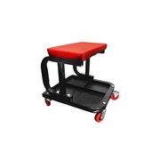 Ranger Rolling Work Seat - padded cushion, under-seat tool tray, and four ball-bearing casters 5150514